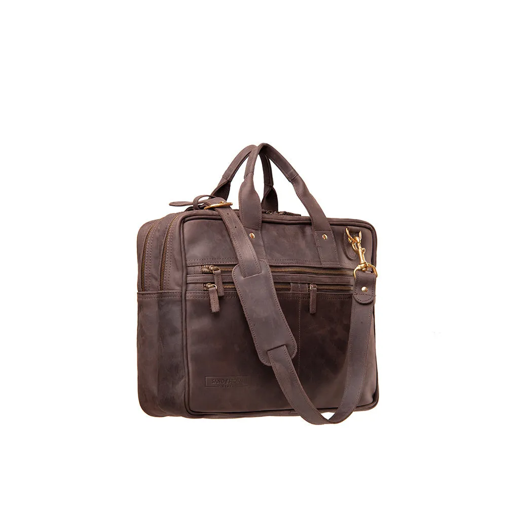Pull-up Leather Andrew Work Bag