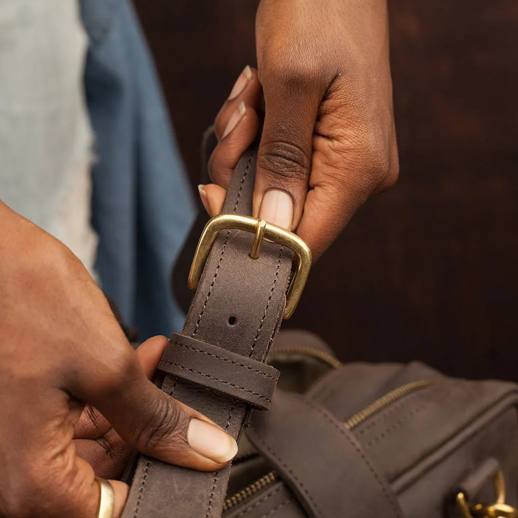 Pull-up Leather Andrew Work Bag