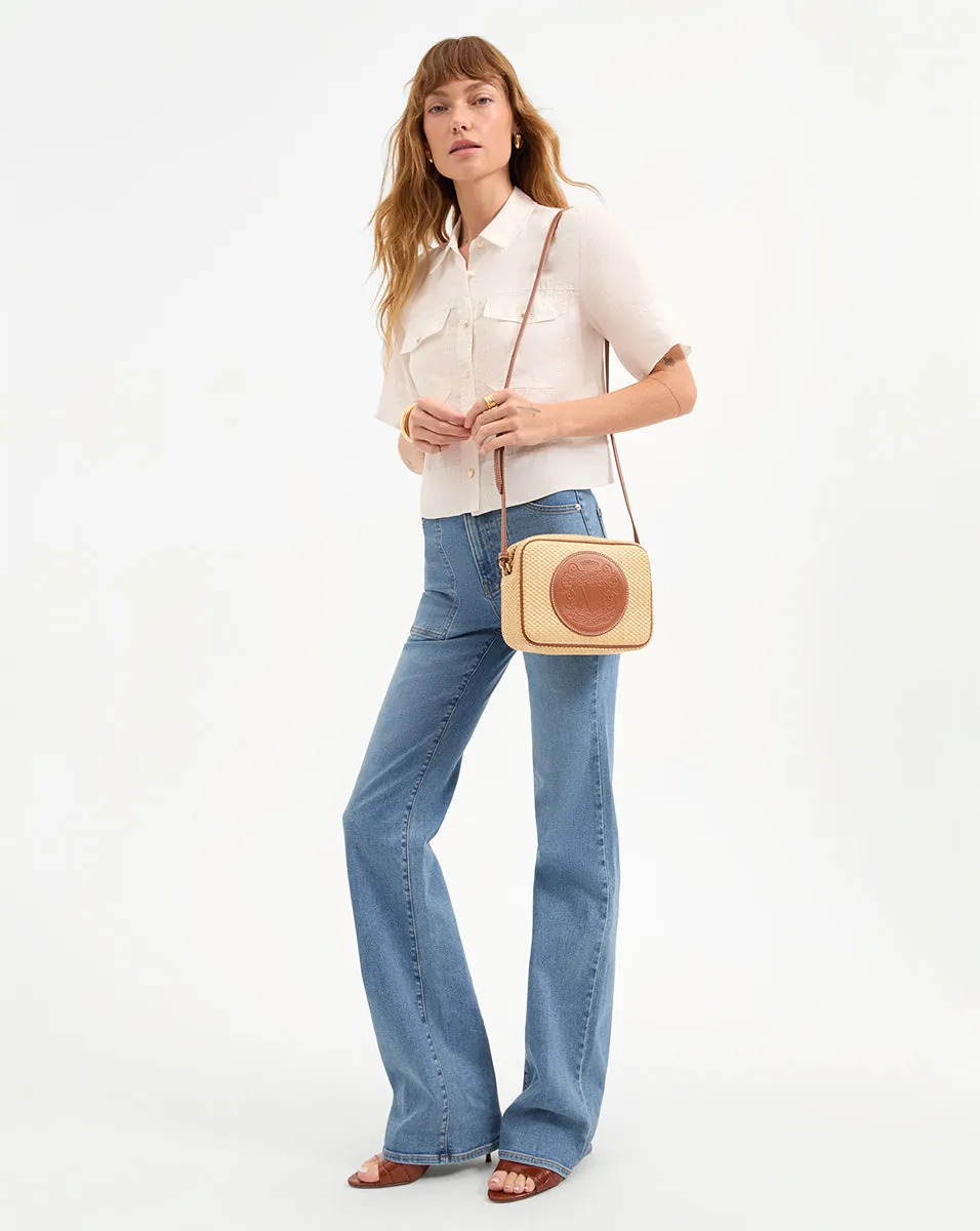 Raffia Click Crossbody