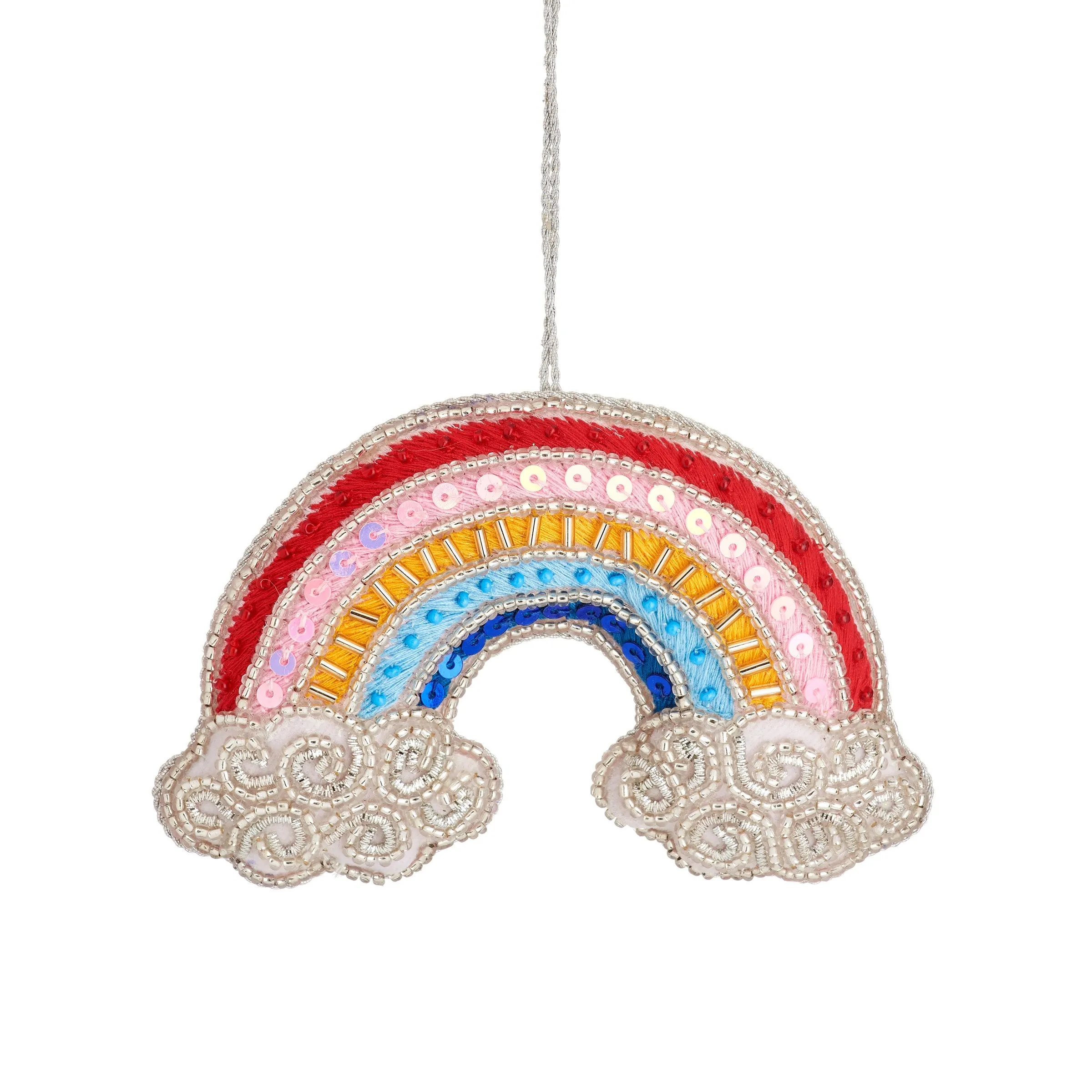 Rainbow Zari Embroidery Decoration