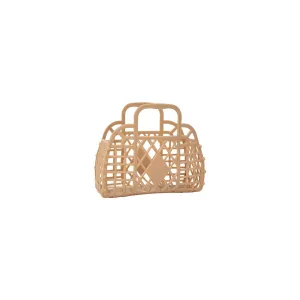 Retro Basket Jelly Bag - Mini Mocha Tan