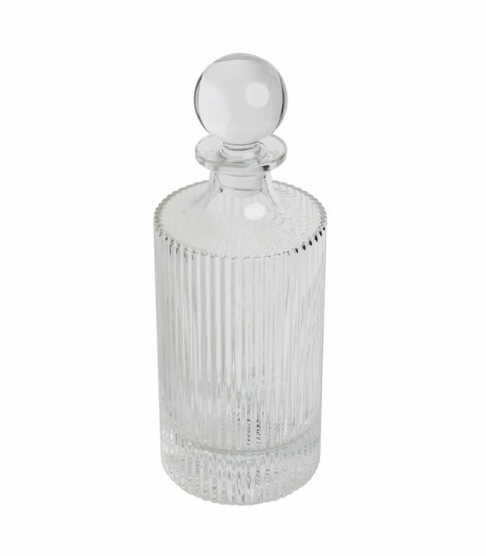 Ripple crystal decanter