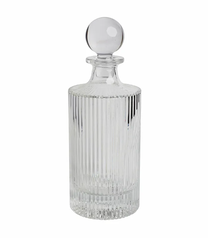 Ripple crystal decanter