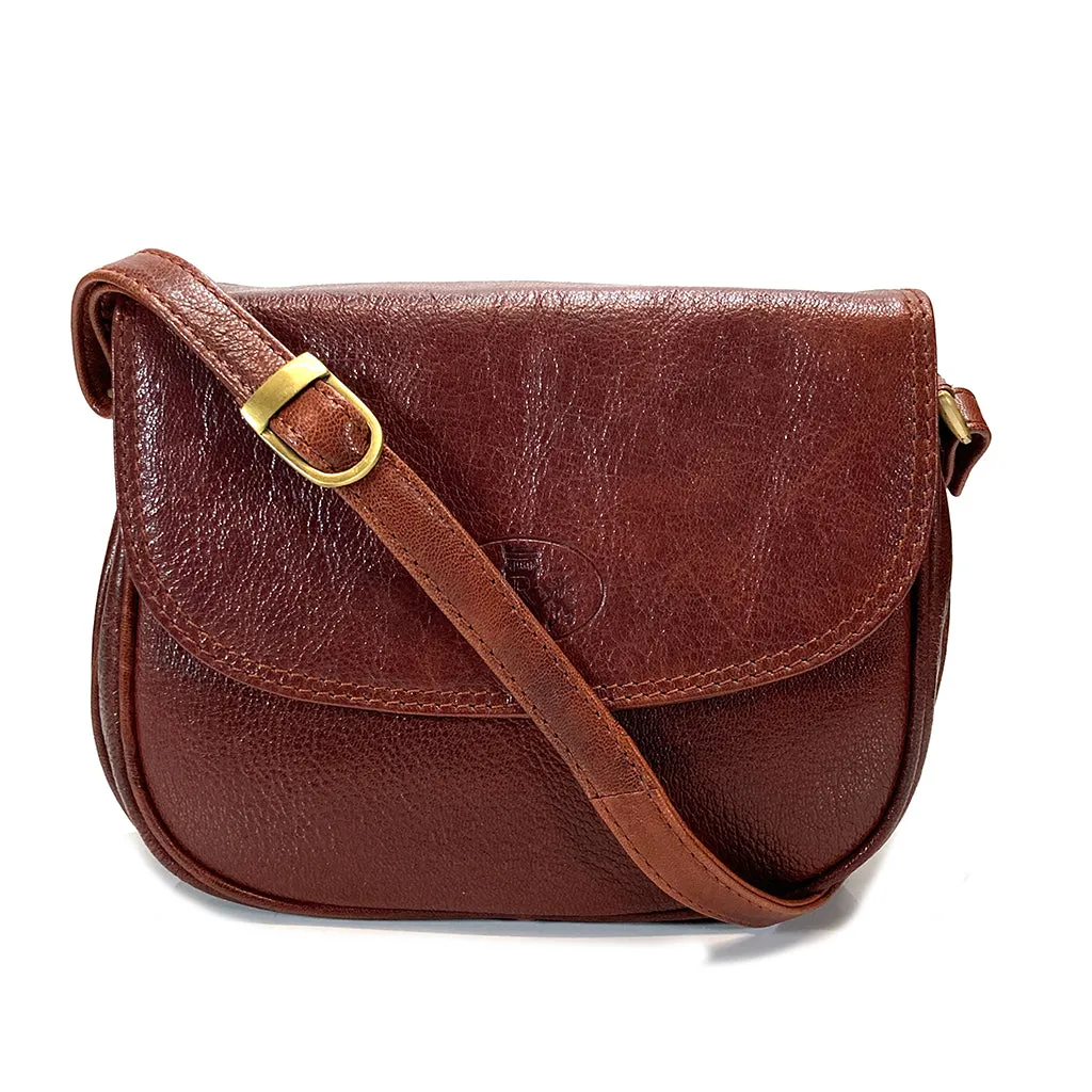 Rowallan Leather Flap Front Organiser Bag - Style: 31-2220 Supatra - Cognac