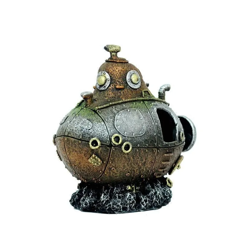 RQ191156 Submarine Aquarium Decoration 13x7x11cm