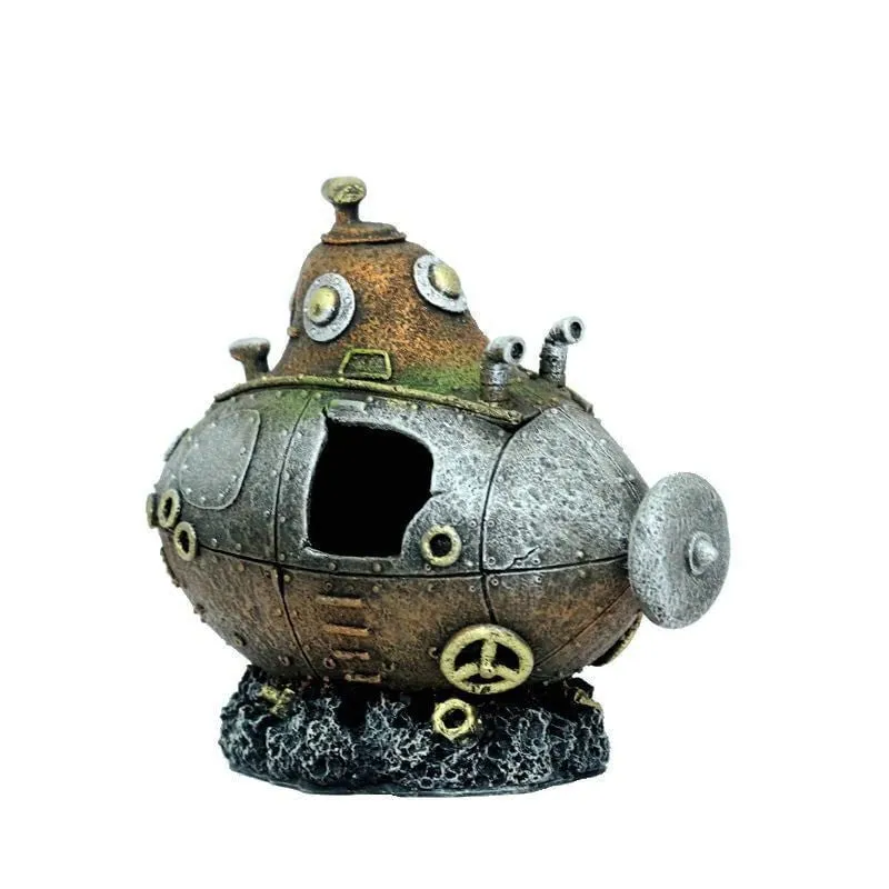 RQ191156 Submarine Aquarium Decoration 13x7x11cm