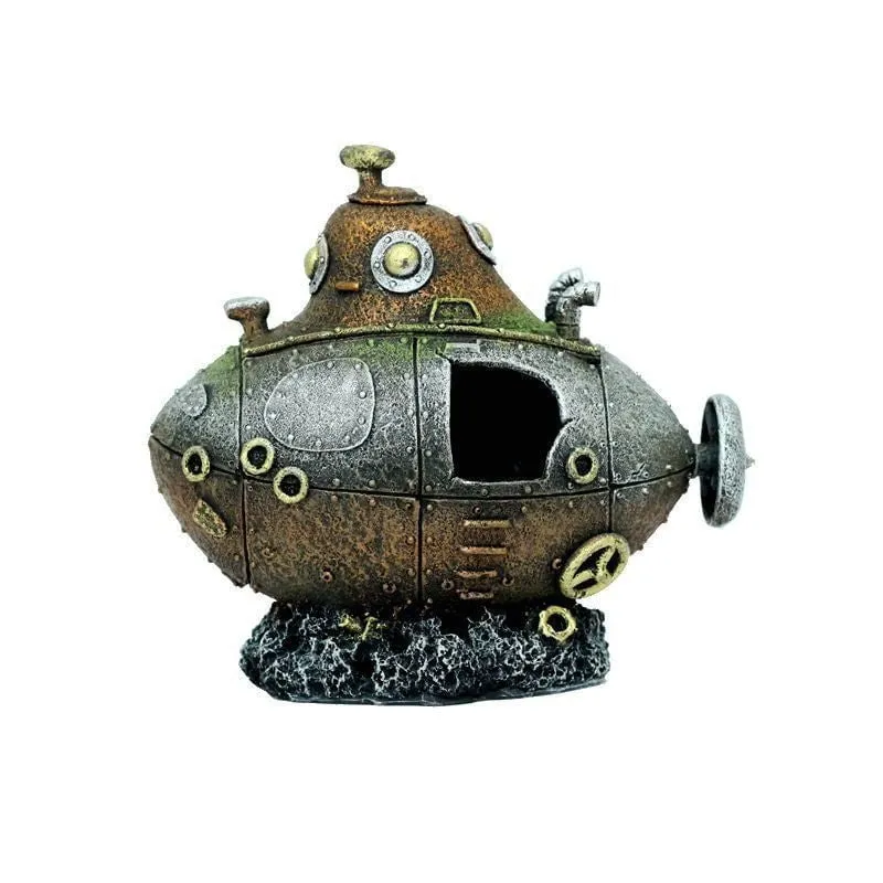 RQ191156 Submarine Aquarium Decoration 13x7x11cm