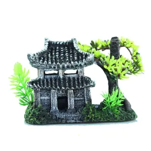 RQ2069 House Aquarium Decoration 14.5x9x10cm