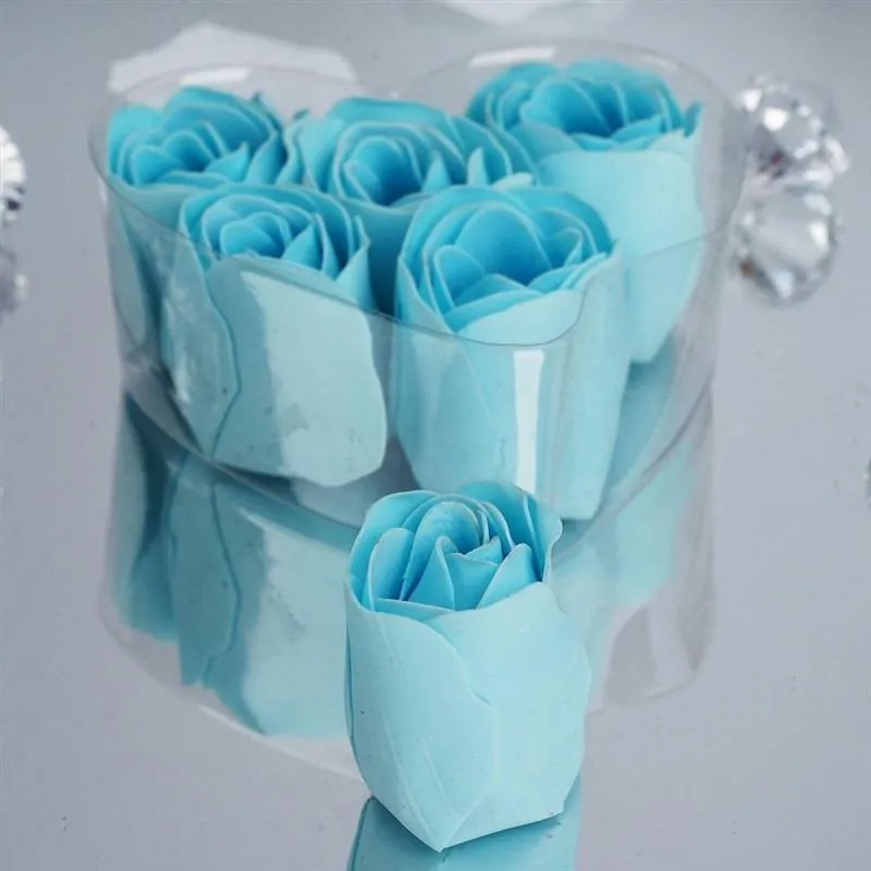 Scented Rose Soap Gift Box - Light Blue