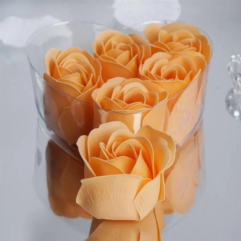 Scented Rose Soap Gift Box - Peach