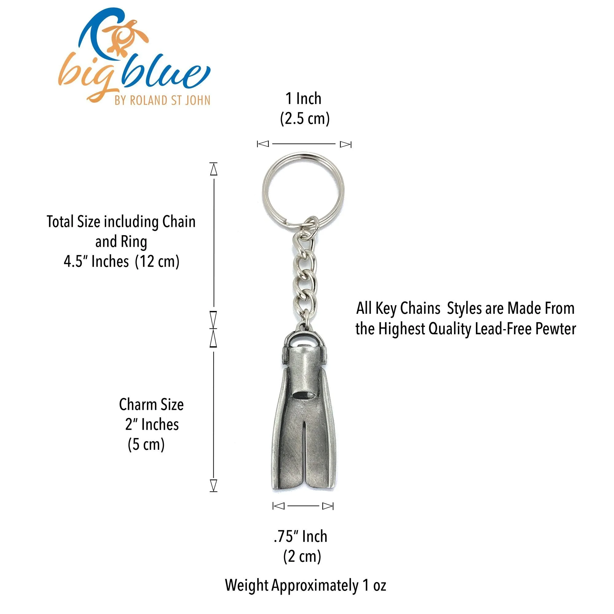 Scuba Diving Fin Key Chain