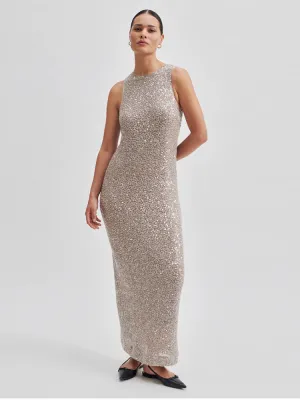 Second Female Dazzling Dress Vintage Khaki