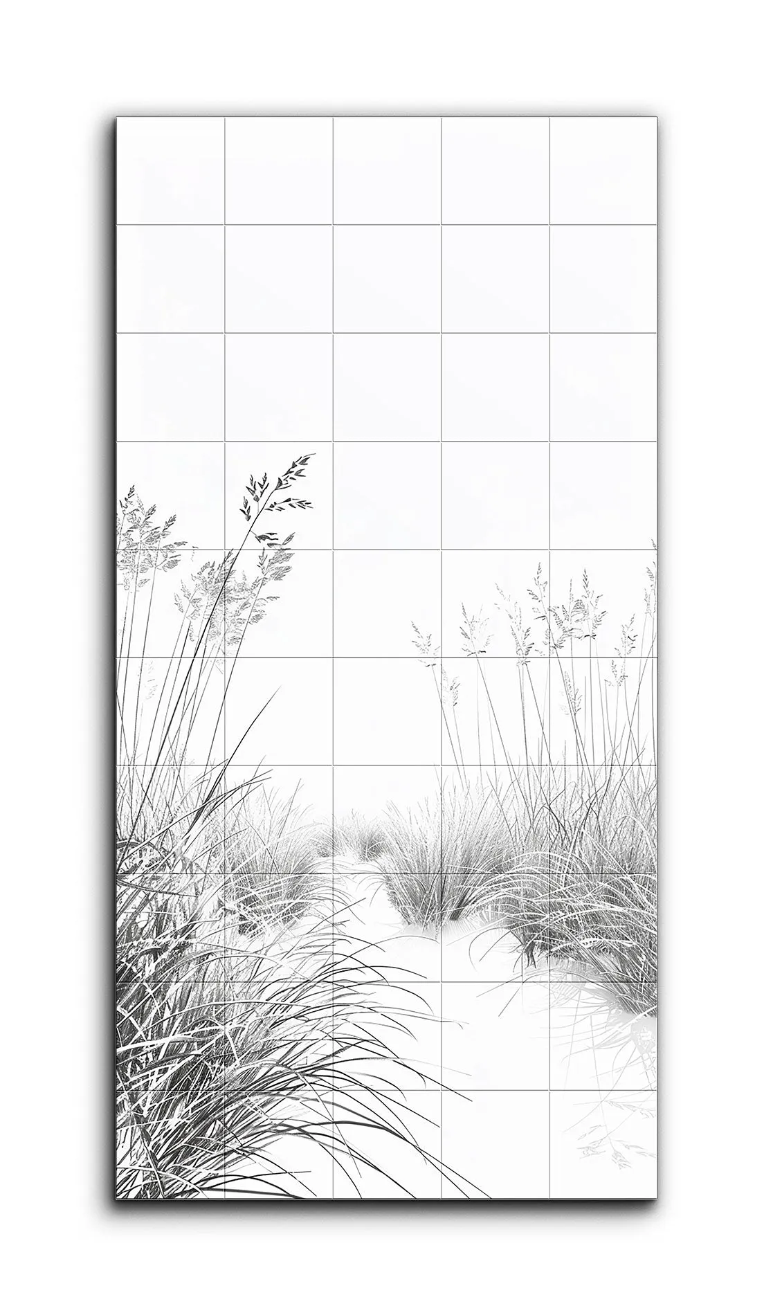 Serene Monochrome Grasses