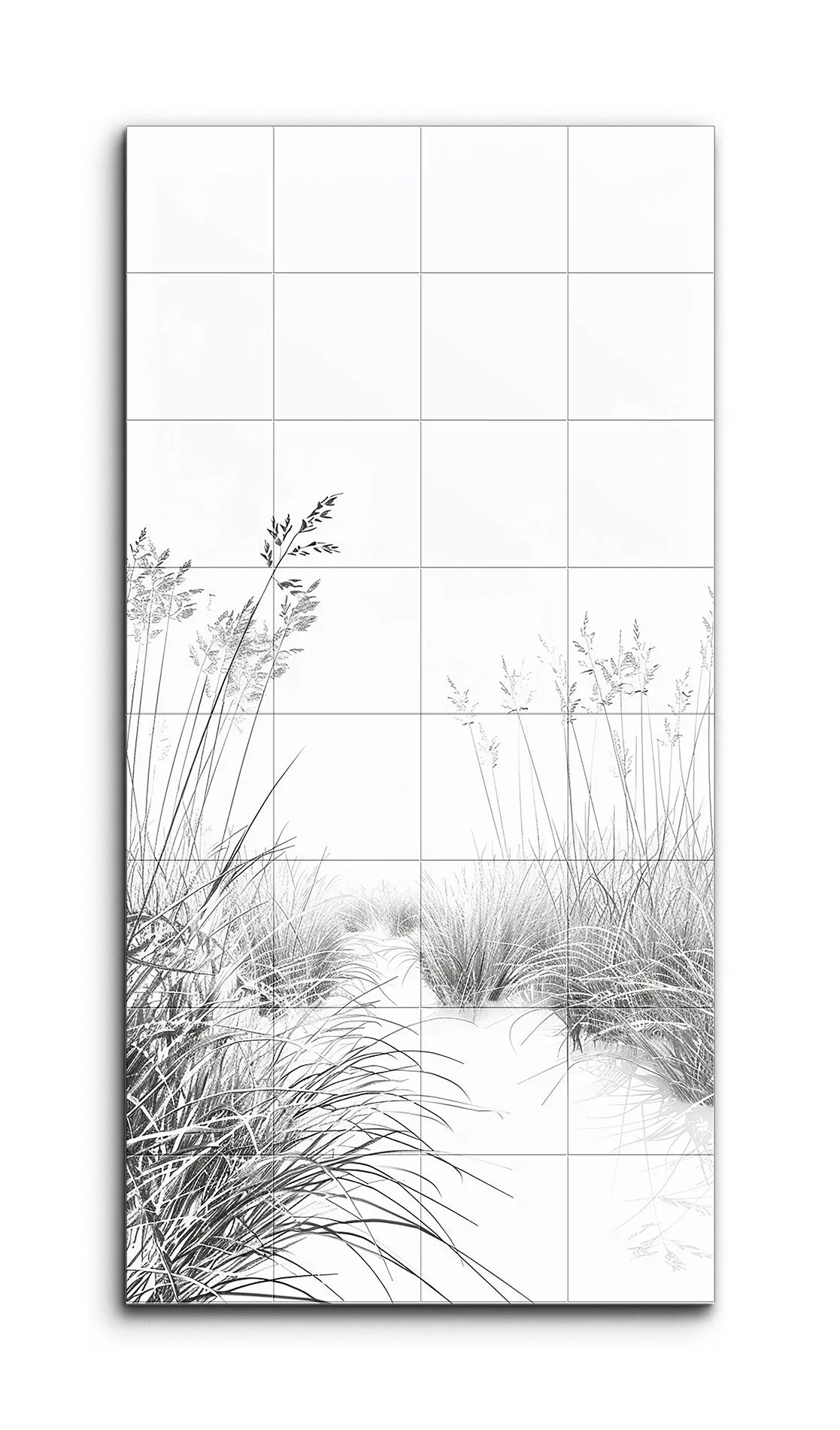 Serene Monochrome Grasses