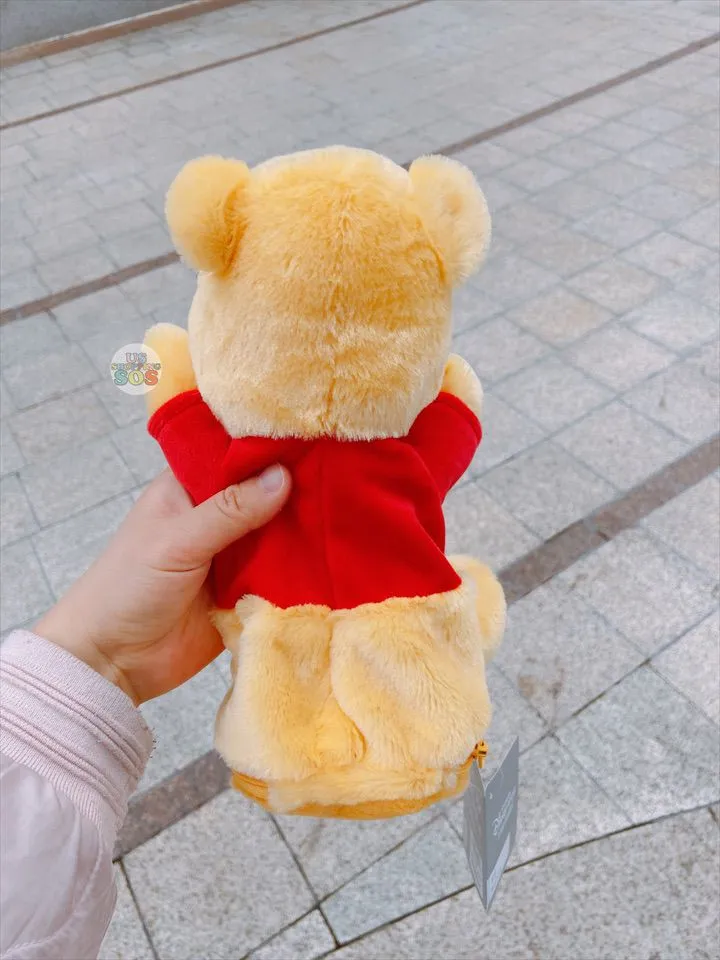 SHDL - Fluffy Winnie the Pooh Shaped Stationary/Cosmetic Bag