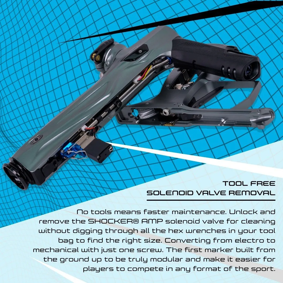 Shocker AMP - Dust Teal/Black - Paintball Gun