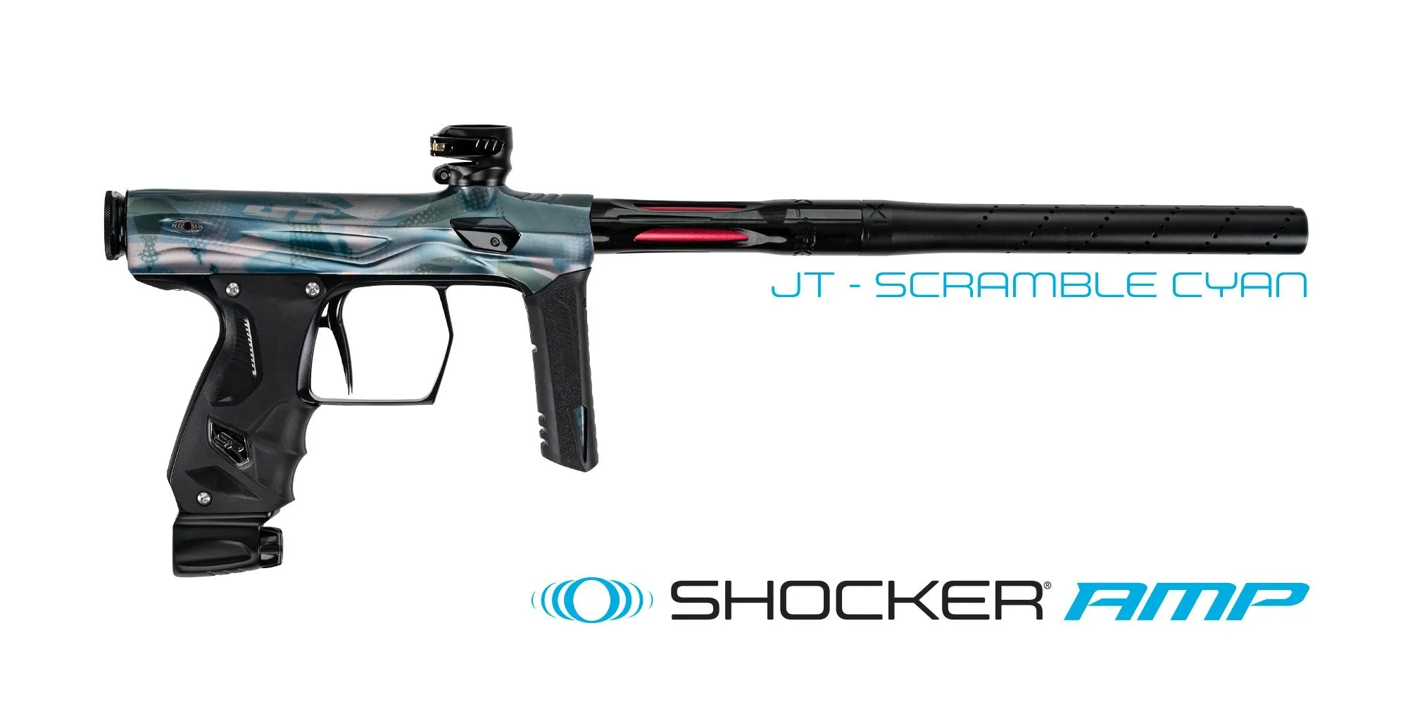 Shocker AMP - JT - Scramble Cyan - Paintball Gun
