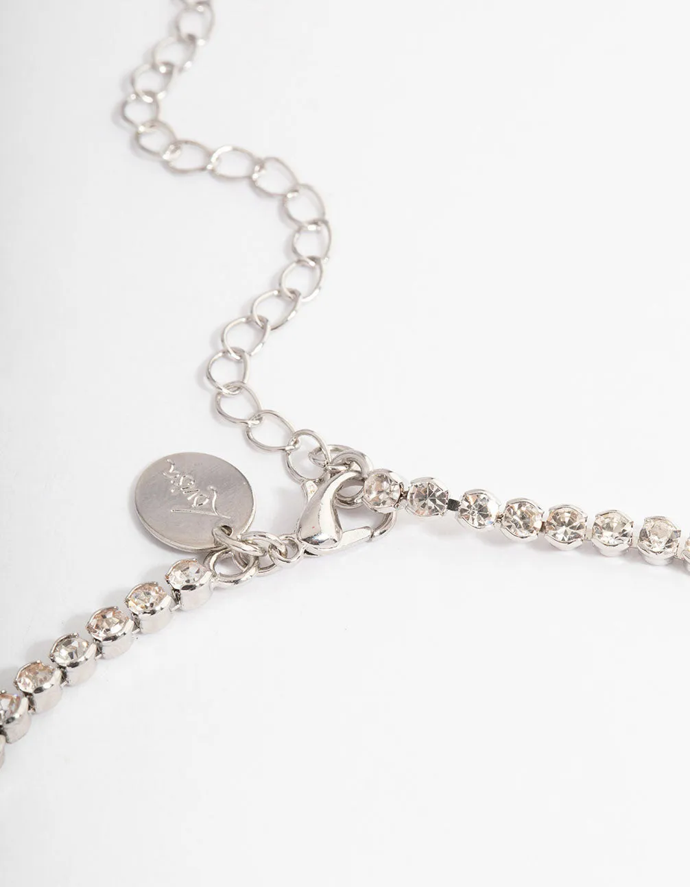 Silver Round Cup Chain Pearl Earring & Necklace Jewellery Set
