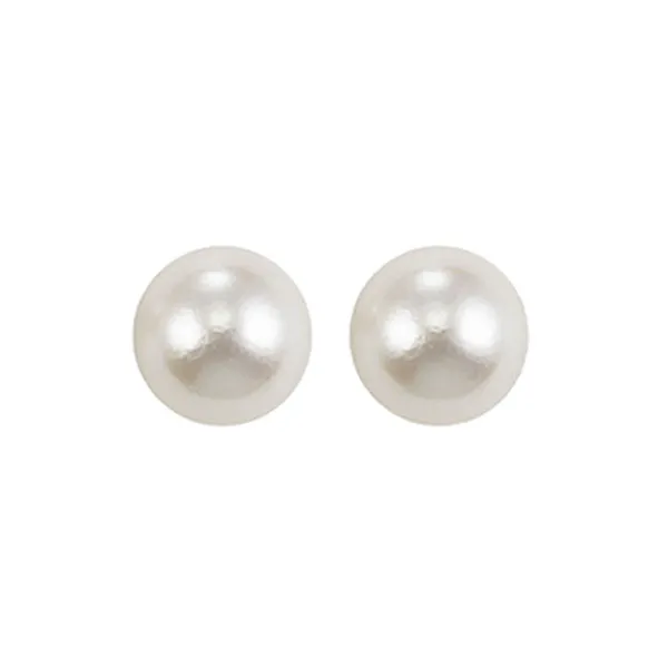 Silver (SLV 995) Classic Book Freshwater Pearls Fashion Earrings