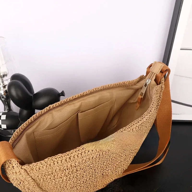 Simple Paper Rope Shoulder Bag