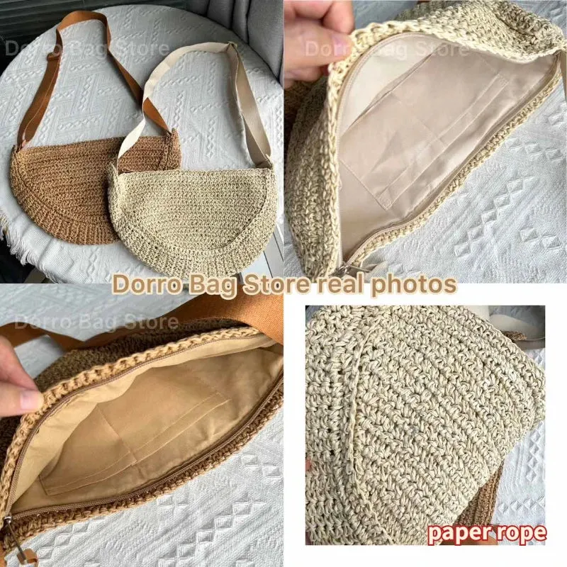 Simple Paper Rope Shoulder Bag