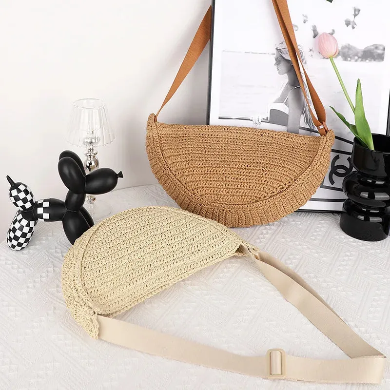 Simple Paper Rope Shoulder Bag