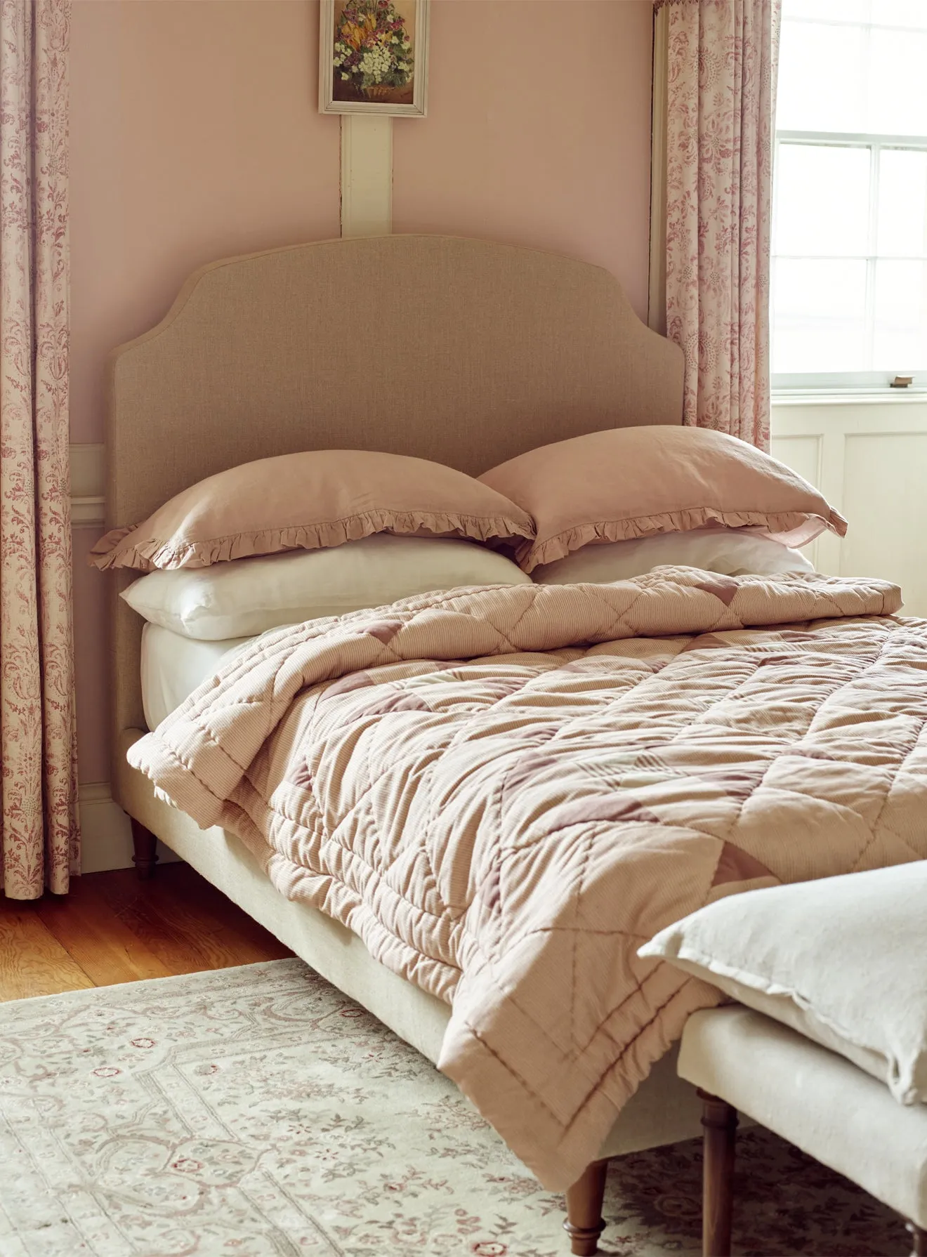 Sloane Bed, Heritage Mole Stripe
