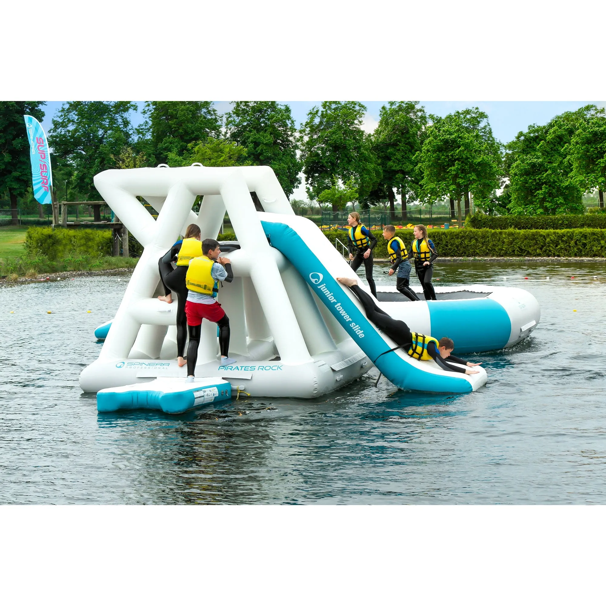Spinera Professional Series Aquapark - The "Pirates Rock" Waterpark, Perfect for Business Owners, Campgrounds, Yacht Owners and more
