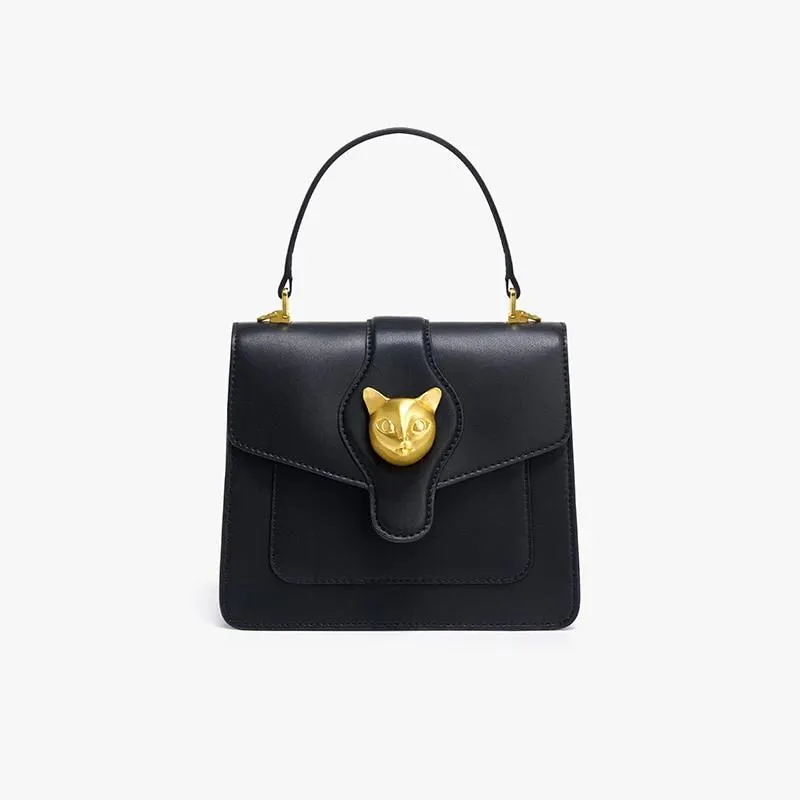 Split Leather Panelled Pattern Handbag