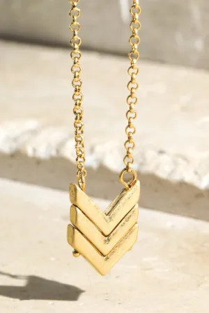 Stack Chevron Necklace