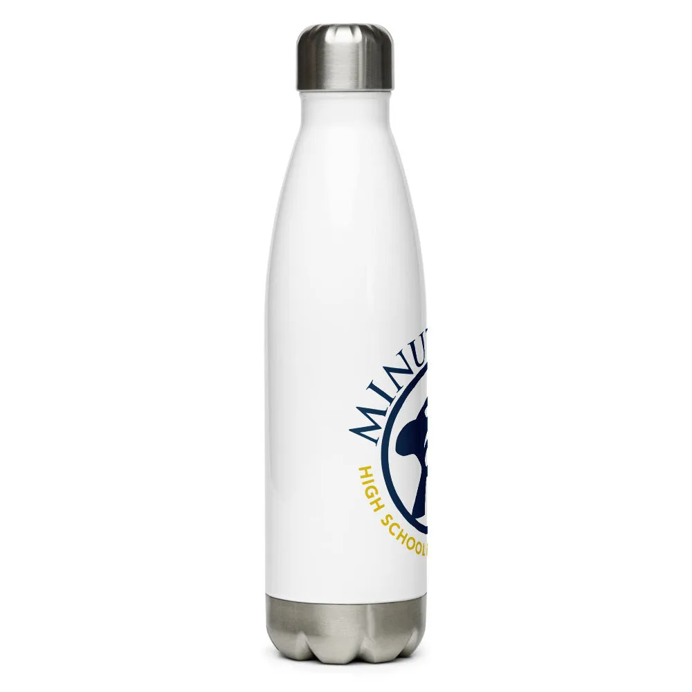 Stainless Steel Water Bottle - Round Logo