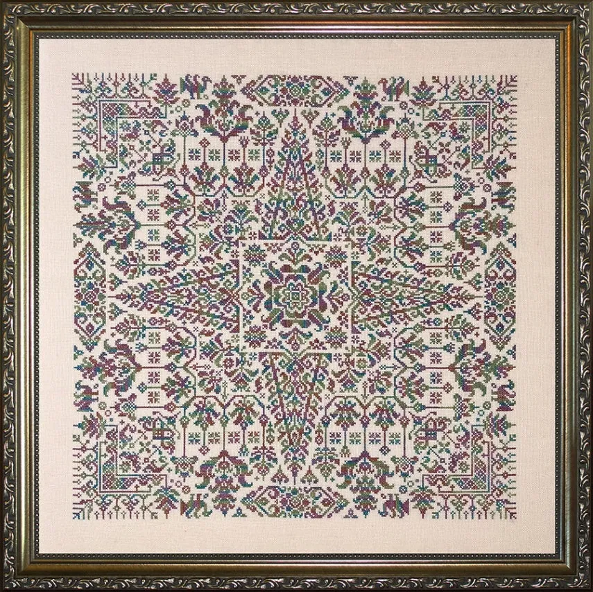Star of Sumatra - Ink Circles - Cross Stitch Pattern/Thread Pack