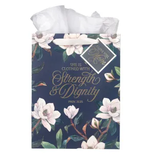 Strength and Dignity Large Portrait Gift Bag with Gift Tag