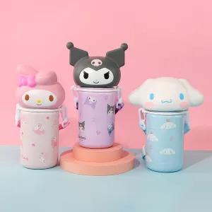Stress Relief Sanrio Doll Lid Insulated Bottle 350mL
