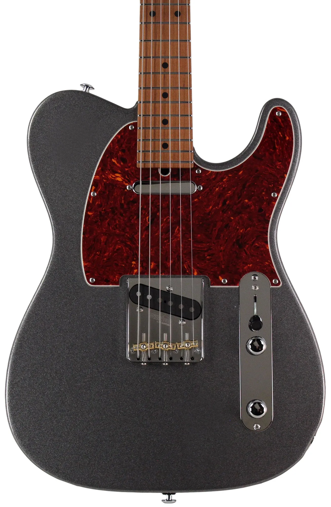 Suhr Select Classic T Guitar, Roasted Neck, Charcoal Frost Metallic, Maple