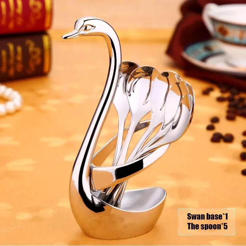 SWAN SHAPED CUTLERY HOLDER