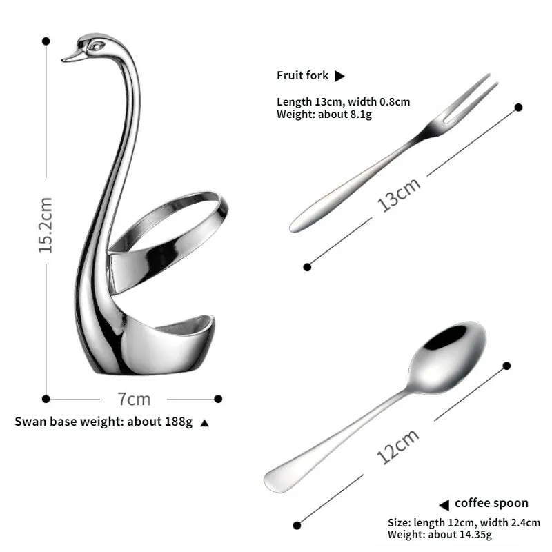 SWAN SHAPED CUTLERY HOLDER