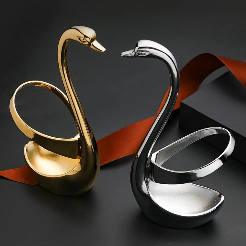 SWAN SHAPED CUTLERY HOLDER