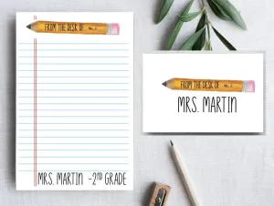 Teacher Pencil Stationery Set
