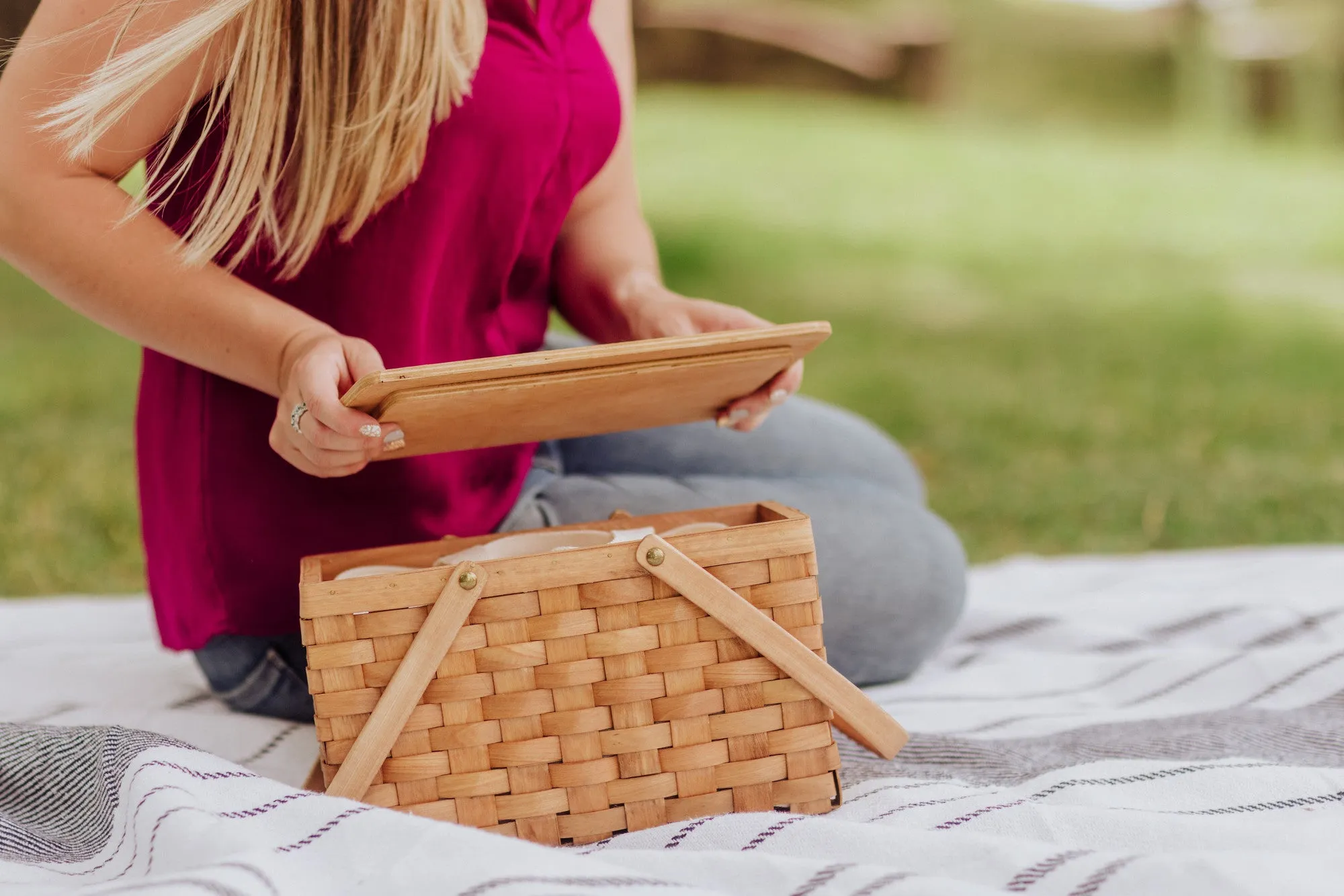 Texas Longhorns - Poppy Personal Picnic Basket