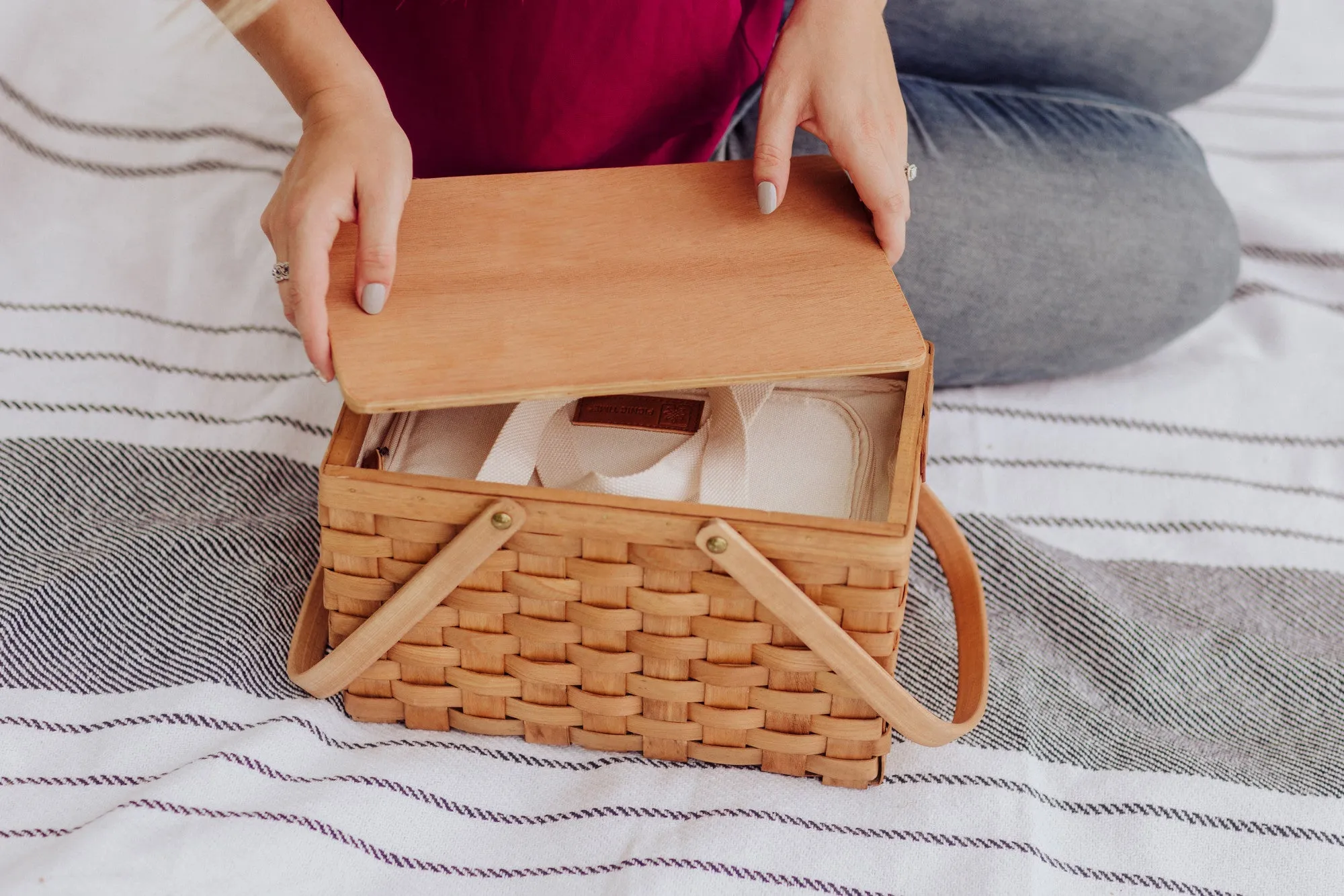 Texas Longhorns - Poppy Personal Picnic Basket