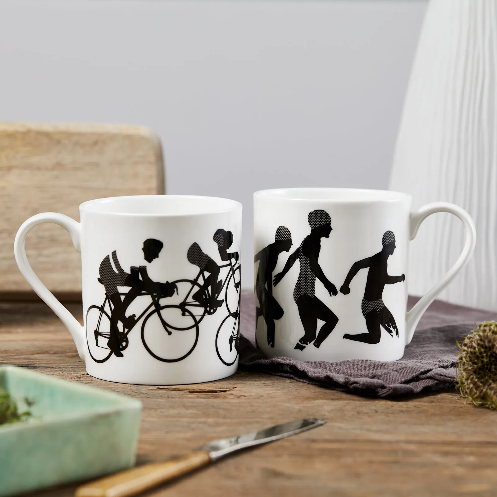 'The Swimmers' Fine China Mug