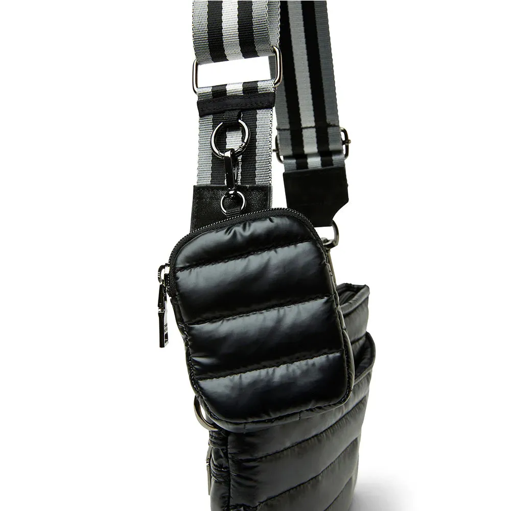 Think Royln Downtown Crossbody Bag- Pearl Black