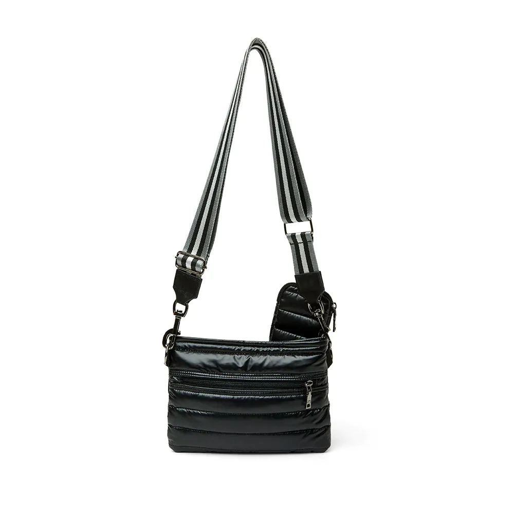 Think Royln Downtown Crossbody Bag- Pearl Black