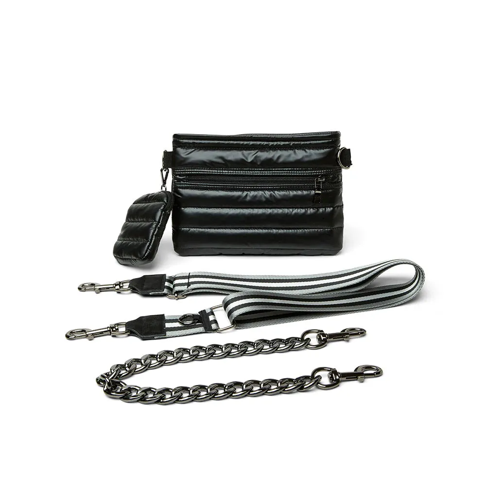 Think Royln Downtown Crossbody Bag- Pearl Black