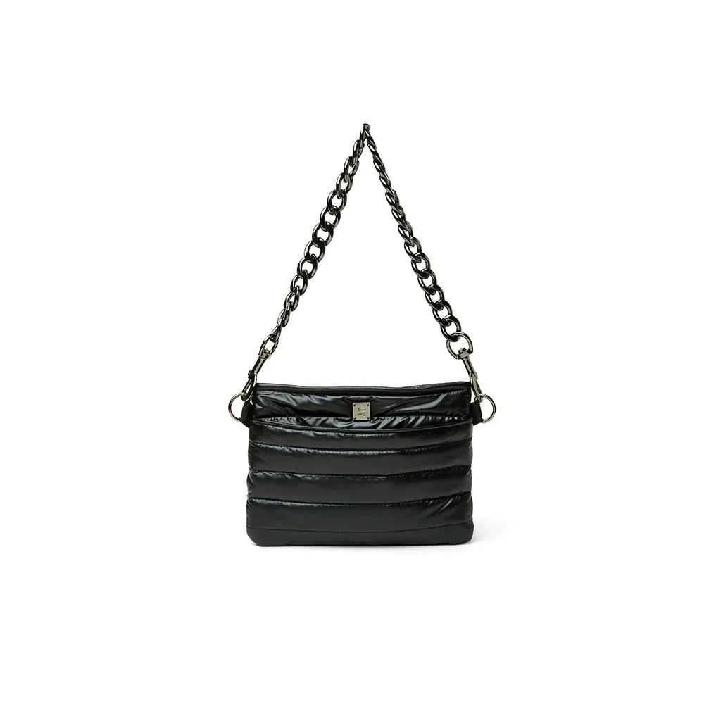Think Royln Downtown Crossbody Bag- Pearl Black