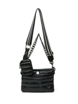 Think Royln Downtown Crossbody Bag- Pearl Black