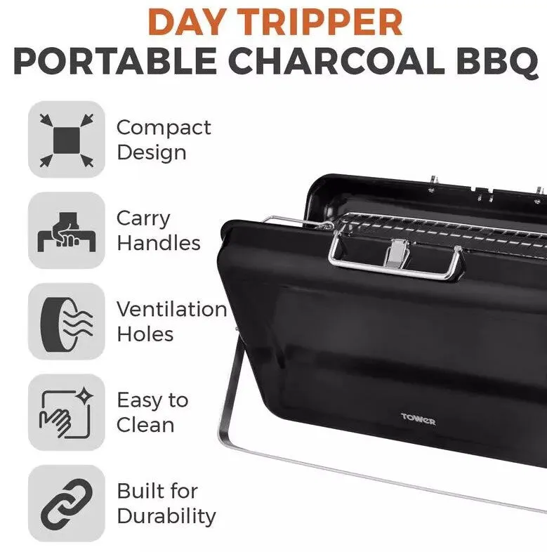 Tower T978516BLK outdoor barbecue/grill Charcoal (fuel) Black