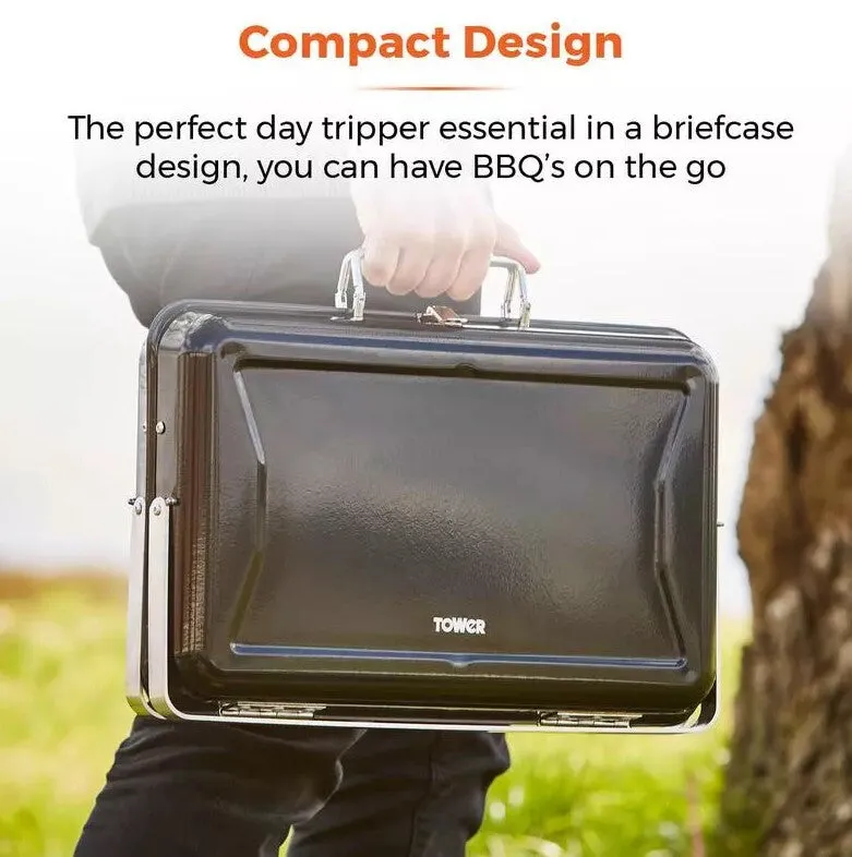 Tower T978516BLK outdoor barbecue/grill Charcoal (fuel) Black