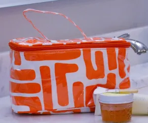 Train Case Cosmetic Bag